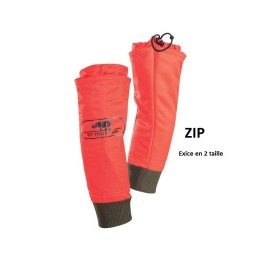 Manchette ZIP PROTECTION anti coupure orange