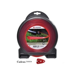 Fil nylon carré 2.4 mm 69 mètres