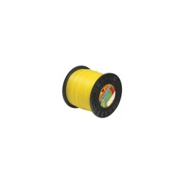 Fil nylon  diam.: 3mm, section: ronde, couleur: jaune, bobine 170m