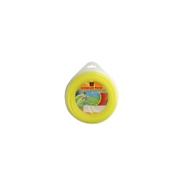 Fil nylon  diam.: 3mm, section: ronde, couleur: jaune, mini spool 9m