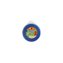 Fil nylon  diam.: 1,65mm, section: ronde, couleur: bleu, mini spool 15m