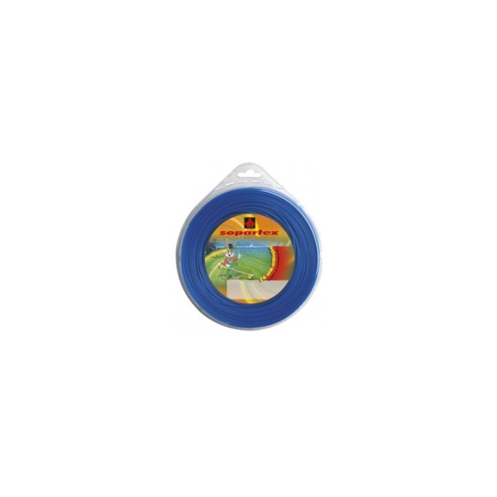 Fil nylon  diam.: 1,65mm, section: ronde, couleur: bleu, mini spool 15m