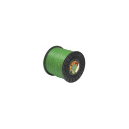 Fil nylon  diam.: 2,4mm, section: arêtes, couleur: vert, bobine 90m