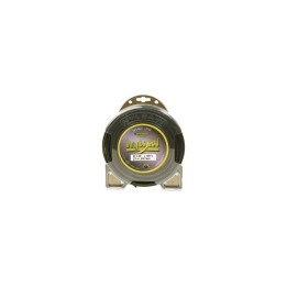 Fil nylon  diam.: 4mm, section: cranté, couleur: noir, spool 21m