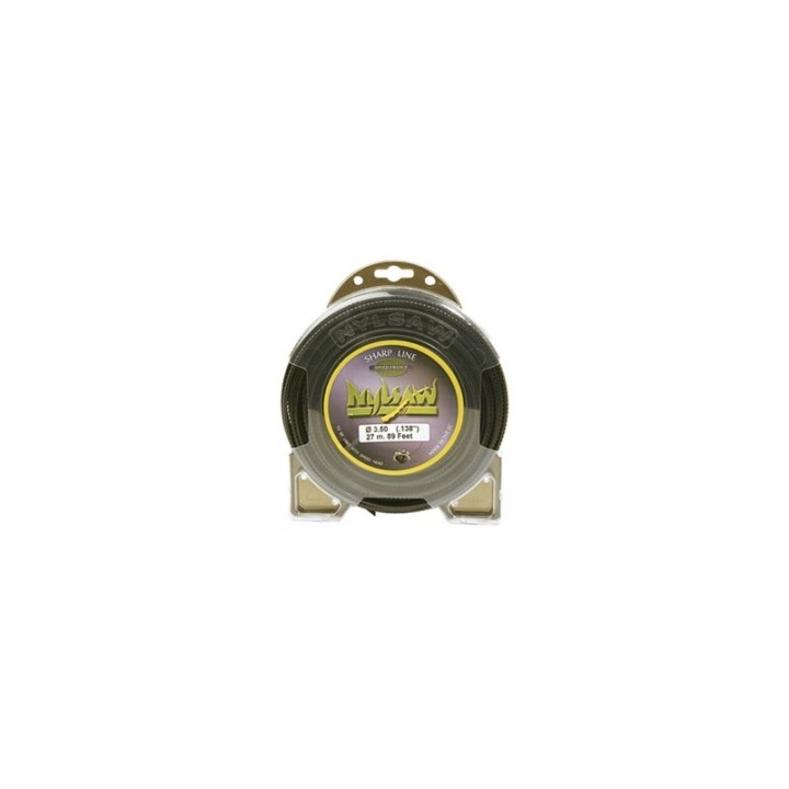 Fil nylon  diam.: 4,5mm, section: cranté, couleur: noir, spool 16m