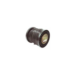 Fil nylon  diam.: 4,5mm, section: cranté, couleur: noir, bobine 58m