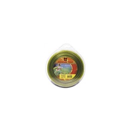 Fil nylon  diam.: 2,4mm, section: hélicoïdale, couleur: kaki, mini spool 15m