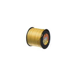 Fil nylon  diam.: 4mm, section: arêtes, couleur: dor, bobine 75m