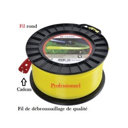 Fil nylon rond 1.6 mm 100 mètres