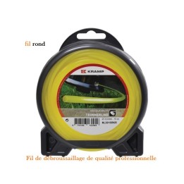 Fil nylon rond 2.4 mm 45 mètres