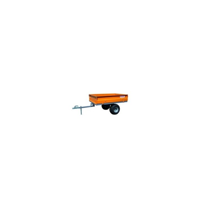 Remorque agricole basculante simple essieu CU 1 000kg MAJAR pour quad