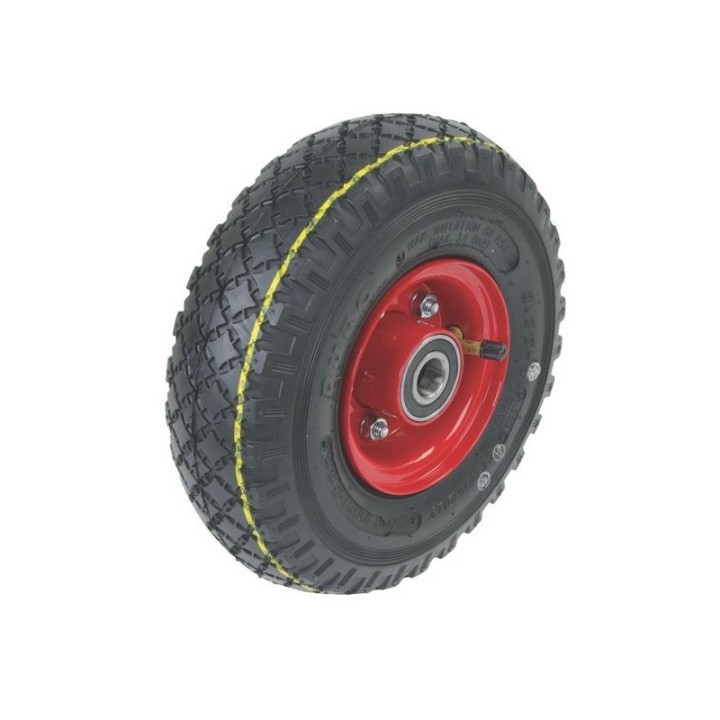 Roue complète avec roulement pour plateau de tonte 300 x 4