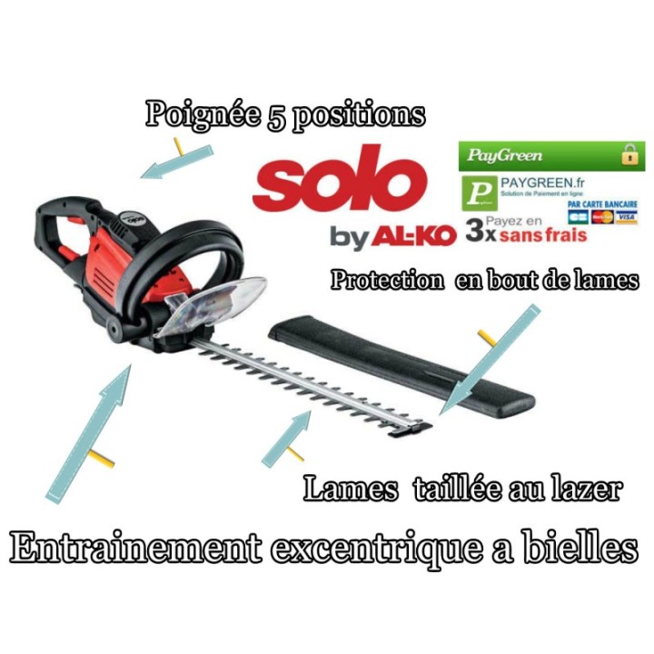 Taille haie électrique ,double lames 550 mm SOLO BY AL-KO