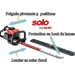 Taille haie thermique 700 mm doubles lames