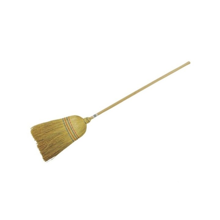 Balai en paille avec manche