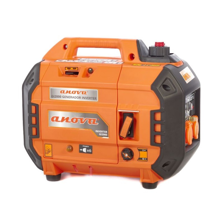 Groupe électrogène insonorisé 2000 W / 2.5 Kva / réservoir 4.5 Litres